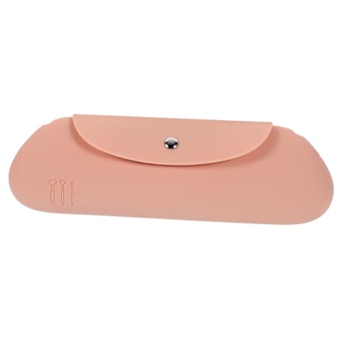 SWOOMEY Reise-Make-up-Tragetasche Aus Silikon Kosmetikbehälter Mit Fächern Für Pinsel Und Lippenstift Leicht Zu Reinigen Und Tragbar Für Damen von SWOOMEY