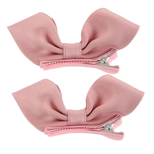 SWOOMEY 2stücke Pinke Haarspangen Für Mädchen Mini Schleifen Clips Für Kleinkinder Für Sommerfrisuren Und Geburtstagsfeiern Charmante Schleifen Für Prinzessinnen-outfits von SWOOMEY