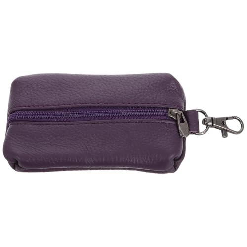 SWOOMEY Unisex Autoschlüssel Organizer Mit Reißverschluss Für Münzen Und Karten Robuste Pu Materialien Geschmackvolles Design Für Männer Und Frauen Praktisches Zubehör Für Alltag von SWOOMEY