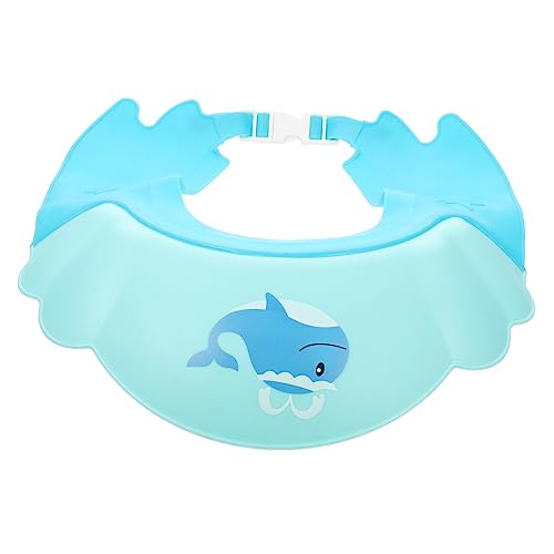 SWOOMEY Verstellbare Duschhaube für Junge Mädchen Wasserdichte Shampoo Kappe mit Augenschutz und Ohrenschutz für Haarewaschen Flexible Anpassung für Verschiedene Kopfgrößen Geeignet von SWOOMEY
