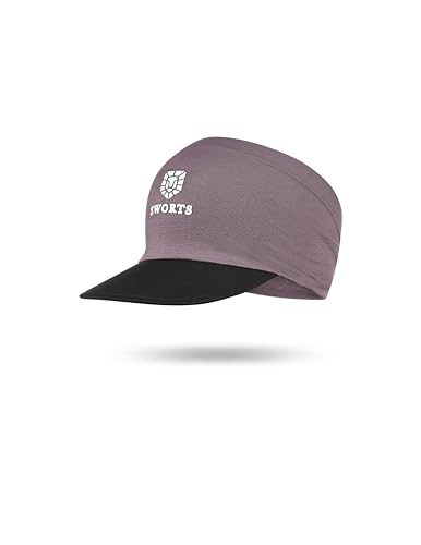 SWORTS Bandana Visor Cap · Performance Laufvisier mit Anti-Schweiß-Headband · Unisex Sportvisier von SWORTS