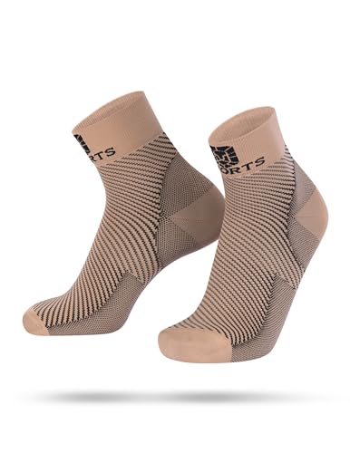 SWORTS Kompressionssocken Kurz I Plantarfasciitis Socks Fersensporn (Extra Weiche Laufsocken mit Anti-Blasenschutz) von SWORTS