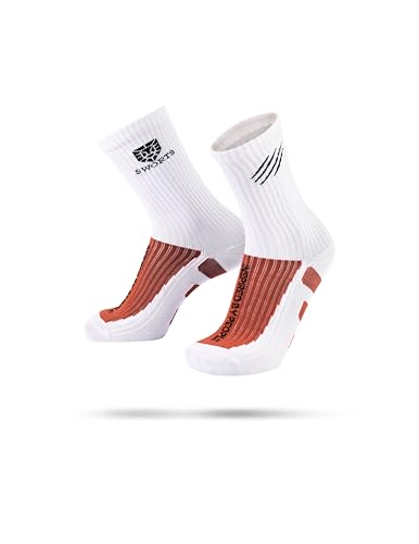 SWORTS ASCENT COMPRESS SOCKS I Hautweiche Kompressions Laufsocken für Intensität (Unisex Running Socks), L von SWORTS
