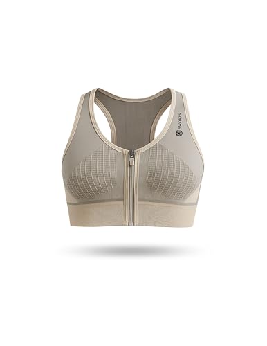 SWORTS Yama Sports Bra Damen I Gepolsterter Top-BH mit Reisverschluss (High Support | Running, Yoga & Fitness) von SWORTS