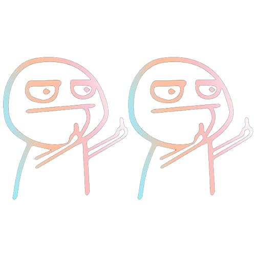 SWYSGS 2 Stück Anime Sticker, Auto Aufkleber, Anime Deko Cartoon Aufkleber für Auto, Fahrrad, Laptop, Fenster | Wasserfeste Vinyl Aufkleber | Lustige Aufkleber von SWYSGS