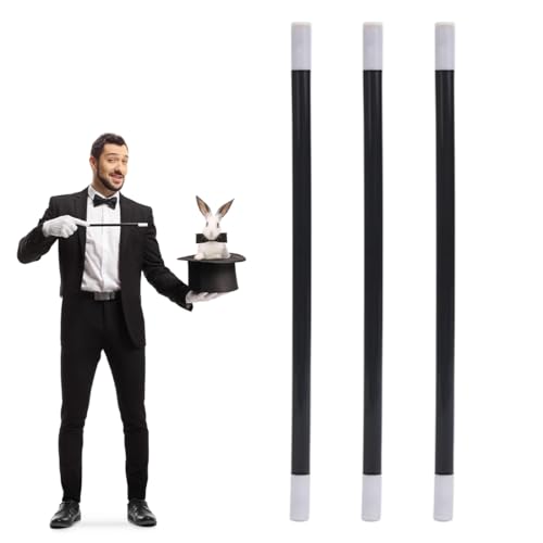 SWYSGS 3 Pcs zauberstab kinder klassisch zauberstäbe kinder Magischer Zauberstab Magischer Zauberstab Schwarz Kunststoff Zauberstab Sicher Verletzen Nicht Hände Ausfahrbar Science Fiction Mystery Typ von SWYSGS