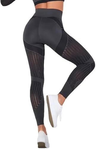 Anti-Cellulite-Kompressions-Leggings - Wolff (L,Dunkelgrau) von SWZEC