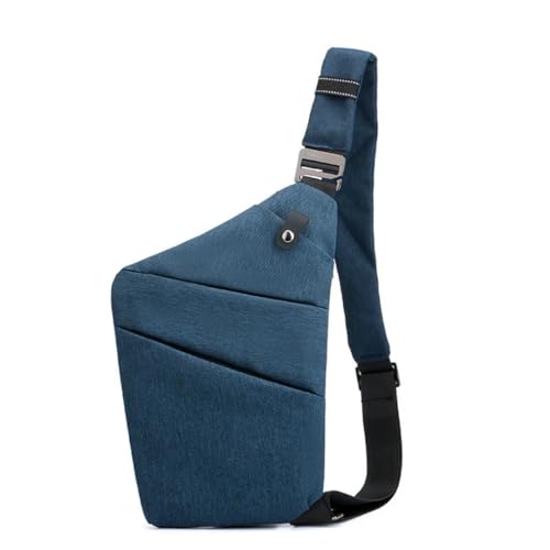 Anti Diebstahl Designer Umhängetasche (Dunkelblaue rechte Schulter) von SWZEC