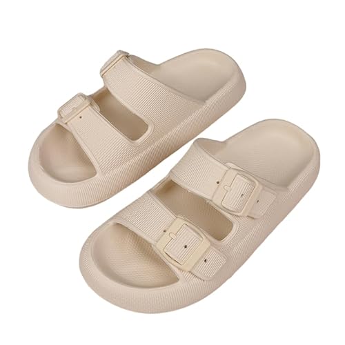 Cloudies Slippers Cloudies - Orthopädische Hausschuhe,Unisex Männer Frauen Badeschuhe mit weichen bequemen Original Cloud Hausschuhe, Sommer rutschfeste Badeschuhe Strand Sandale Home Slippers 36-45EU von SWZEC