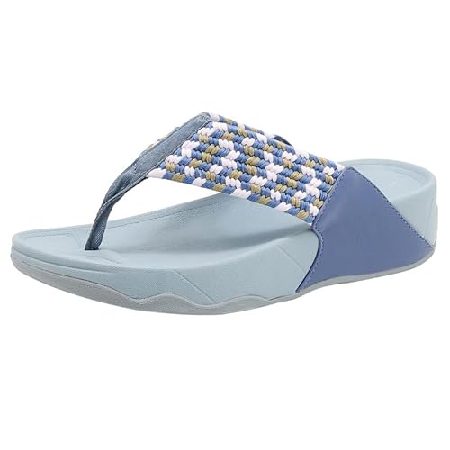 Damen orthopädische Kissen Flip Flops Erholung Walking Sandalen mit Arch Support Sommer bequem Sport Hausschuhe Größe 35-41 (40,Blau) von SWZEC