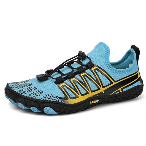 FELDLUFT Explorer Gesunde Bequeme Barfußschuhe Feel Pro 2.0 Unisex rutschfeste Nizza Sommer Barfußschuhe (38,Blau) von SWZEC