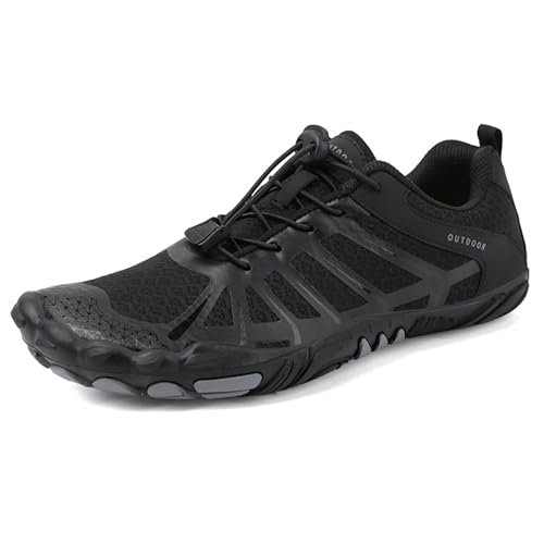 FELDLUFT Explorer Pro BarfuBschuhe Unisex Herren Damen + Contact 2.0 (Schwarz,40) von SWZEC