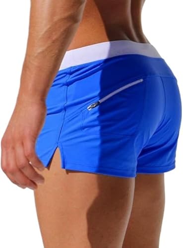 Ganti Mode Aqua DI Man Badehose | SCHNELLTROCKNENDE Shorts MIT Stretch FÜR Herre (Königsblau,L(Taille 81-88cm)) von SWZEC