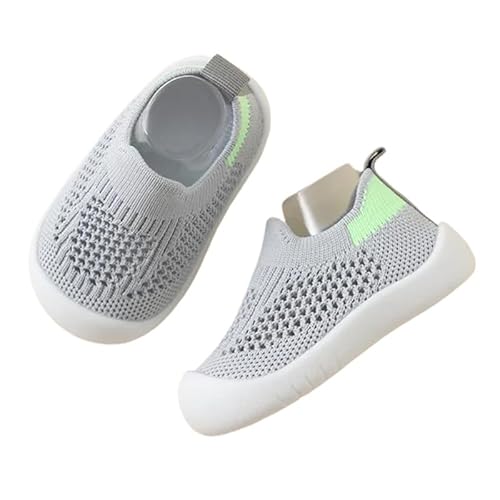 Mein kleines Baby HAPPYFEET Comfy™ - rutschfeste Sohle - Kinder Turnschuhe(Numeric_15,Grau) von SWZEC