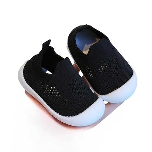 Mein kleines Baby HAPPYFEET Comfy™ - rutschfeste Sohle - Kinder Turnschuhe(Numeric_15,Schwarz) von SWZEC