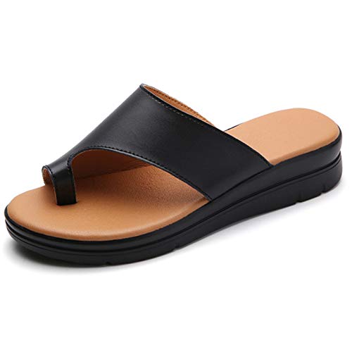 Orthofit - ergonomische schmerzlindernde Sandalen (Samt-Schwarz,38) von SWZEC