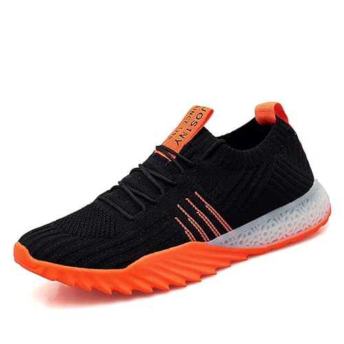 Orthopädische Arianna Sneaker Damen - Gesunde & Bequeme Für Den Sommer Orthofrei (schwarz/orange,41) von SWZEC