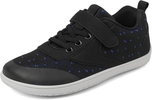 2.0 Pro Everest Kids - Wasserabweisende Sneaker Barfußschuhe (Schwarz,34) von SWZEC