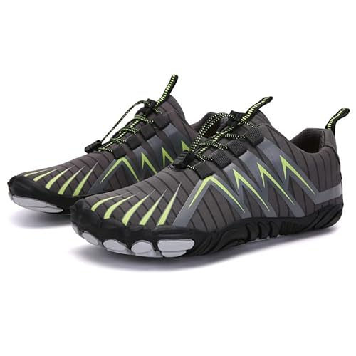 SWZEC AlIWalker EXPERT PRO -Mitteldicke und rutschfeste BarfuBschuhe für die Ubergangszeit Damen- und Herrenschuhe (Grau,42) von SWZEC