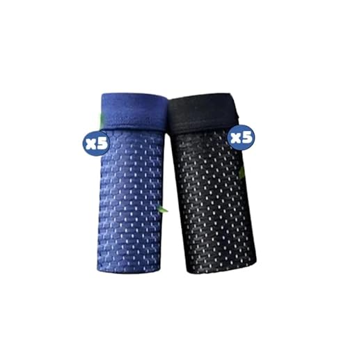 BOXHERO Underwear BOXHERO Bamboo Fibre Boxer Shorts - for All-Day Comfort(4XL,5X Black + 5X Blue) von SWZEC