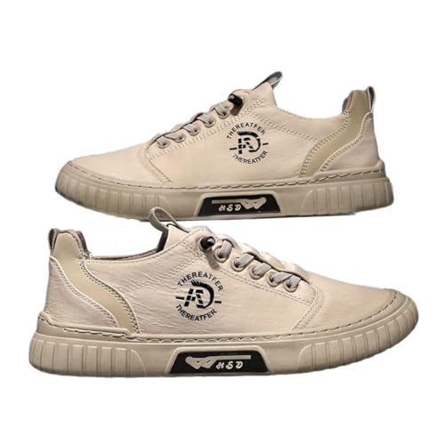 SWZEC Barfino-Orthopädische Barfußschuhe Herren gegen Fußschmerzen Atmungsaktiv& rutschfest Für Alltag & Lange Spaziergänge. (43,Kamel) von SWZEC