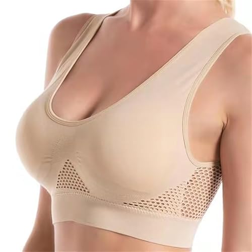 SWZEC Comfit Gym Atmungsaktiver Push-Up Sport-BH Damen Seamless Wohlfühl-BH von SWZEC