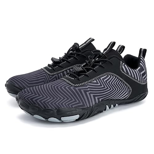 SWZEC Feel Pro 2.0 Gesunde Bequeme Barfußschuhe rutschfeste Universal (Schwarzgrau,42) von SWZEC