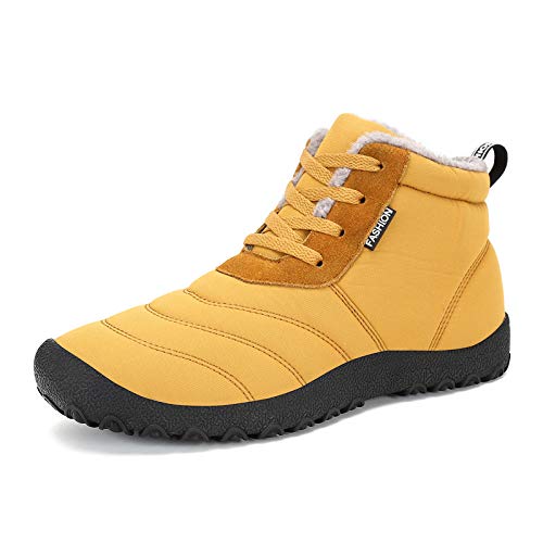 SWZEC Feldluft Arctic - Fleece Winter Barfußschuhe (Goldgelb,41) von SWZEC