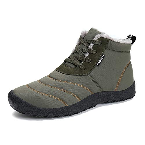SWZEC Feldluft Arctic - Fleece Winter Barfußschuhe (Steingrau,42) von SWZEC