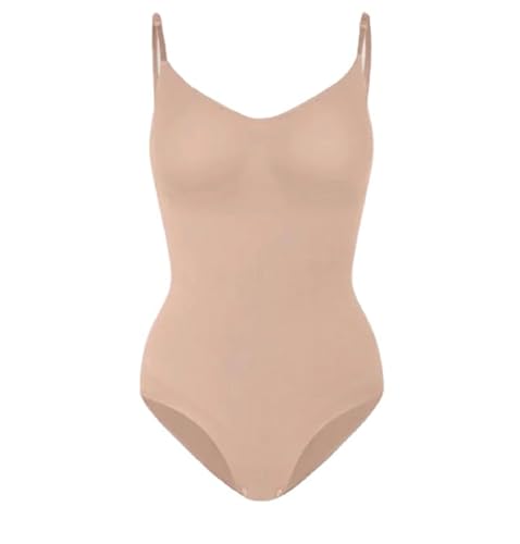 SWZEC FitShape - Bodysuit Sculpting Shapewear (Beige,S) von SWZEC