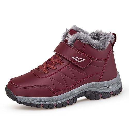 SWZEC FrostFit - schmerzlindernde, Ergonomische Winterstiefel Unisex – Thermo-Profis (Rot,36) von SWZEC