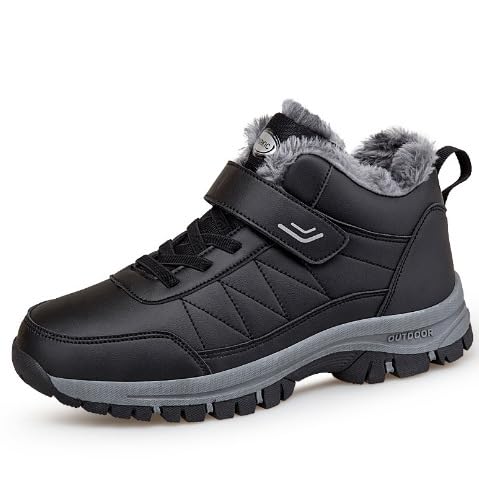 SWZEC FrostFit - schmerzlindernde, Ergonomische Winterstiefel Unisex – Thermo-Profis (Schwarz,47) von SWZEC