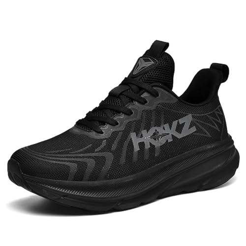 SWZEC Hokz Laufschuhe | Leichtgewicht und unterstützendes Design (41,Pechschwarz) von SWZEC