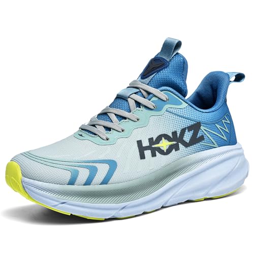 SWZEC Hokz Laufschuhe | Leichtgewicht und unterstützendes Design (43,Hellblau) von SWZEC