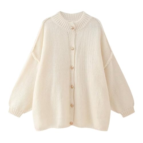SWZEC Baydresslove Oversized Cardigan CozyGlam (Beige,S) von SWZEC
