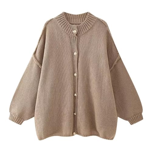 SWZEC Baydresslove Oversized Cardigan CozyGlam (Braun,M) von SWZEC