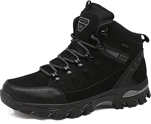 SWZEC Komfortable Wanderschuhe Mit Ergonomischem Design (Schwarz,45) von SWZEC