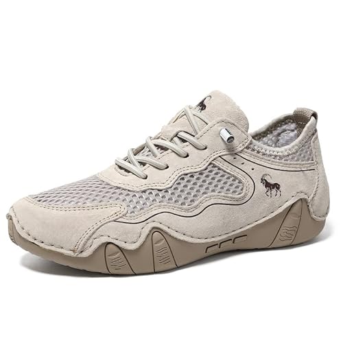 SWZEC MotionFlex – Ultraleichte Atmungsaktive Barfuß-Schuhe(Numeric_38,Beige) von SWZEC