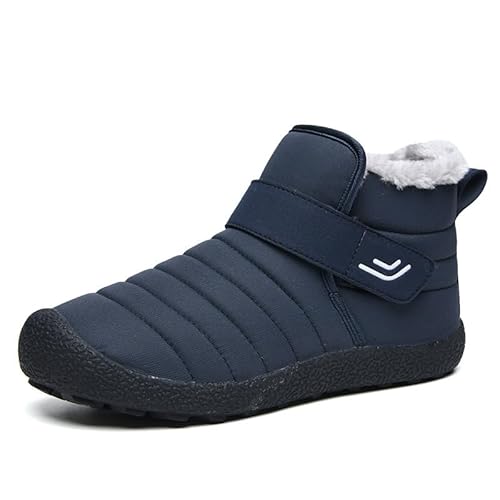 SWZEC Naturstep - OrthoRelief Bequemer Winterstiefel mit ergonomischer Passform - SnowStep Unisex (45,Blau) von SWZEC