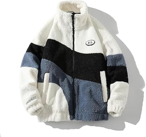 SWZEC Navoli Vintage Herren Jacke in klassischen Farben | Garethson (Weiß,3XL【90-100KG】) von SWZEC