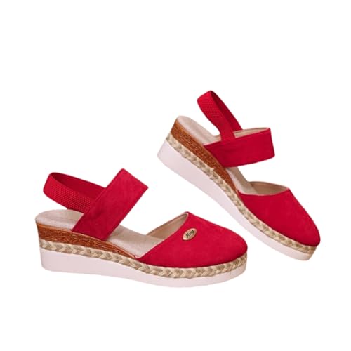 SWZEC OrthoStella - Sandalenschuhe (Rot,38) von SWZEC