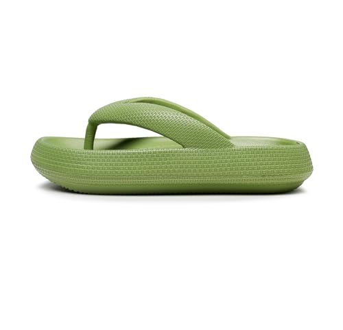 SWZEC Orthoback ORTHOSHOES Cloud Flip-Flops - Ergonomische Sommersandalen gegen Fuß- & Fersenschmerzen (38,Grün,39) von SWZEC