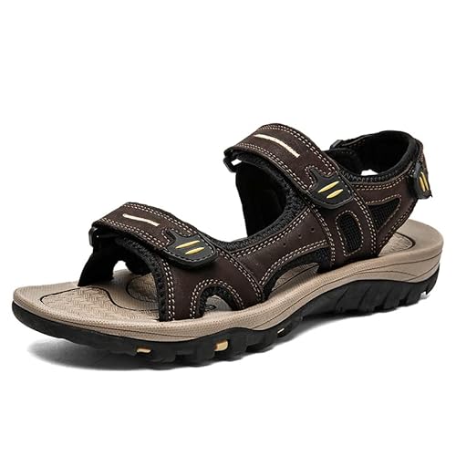 SWZEC Orthoback OrthoSandal® Castelo - orthopädische & ergonomische Outdoor Sandale (Dunkelbraun,48) von SWZEC