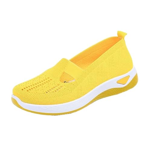 SWZEC Orthopädische Damenschuhe – Schmerzfrei Und Stilvoll Durch Den Alltag (36,Gelb) von SWZEC