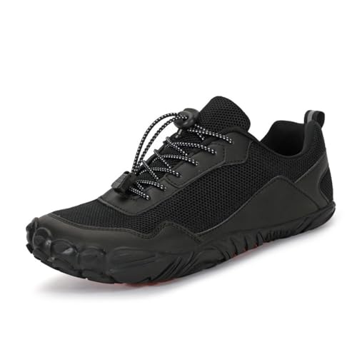 SWZEC Orthopädische Wasserdichte Barfußschuhe (41,Schwarz) von SWZEC