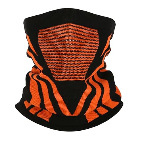 SWZEC OutdoorHeld Winter Halstuch mit Thermo-Pro Technologie (Schwarz-Orange) von SWZEC