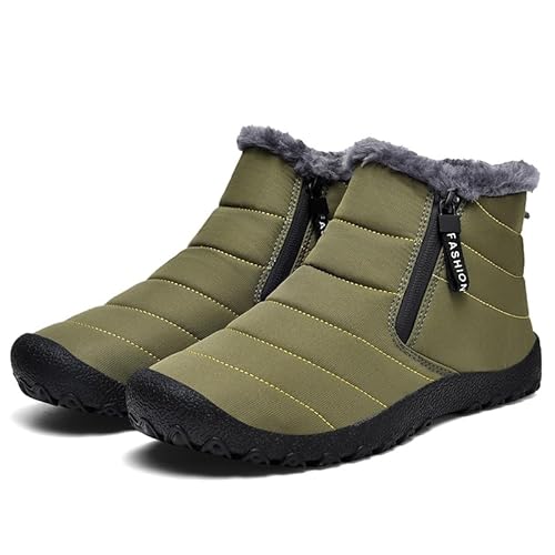 SWZEC barfußschuhe Winter Damen Herren Winterstiefel Unisex,Outdoorheld Winterschuhe Winter Pro 2.0 (39,Grün) von SWZEC