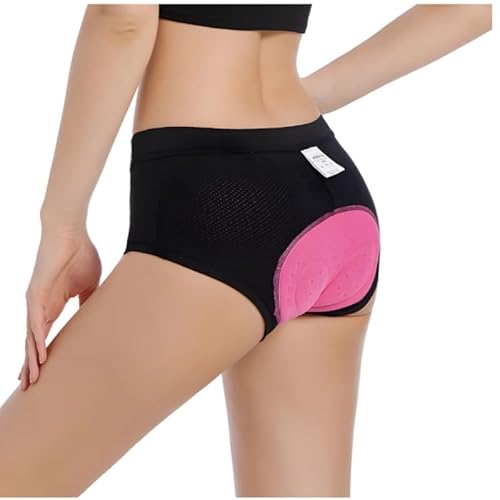 SWZEC Pikfein KomfortFit Damen RadShorts (Schwarz,XXL) von SWZEC