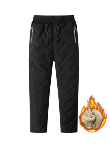 Pikfein ThermoFlex - Warme Thermohose (Schwarz- Gerades Bein,6XL(105-115kg)) von SWZEC