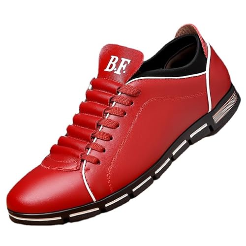 SWZEC SAPHIRVOGEL™ 2024 Neue Herren-SCHNÜRSCHUHE IM BRITISCHEN Stil (Rot,42) von SWZEC